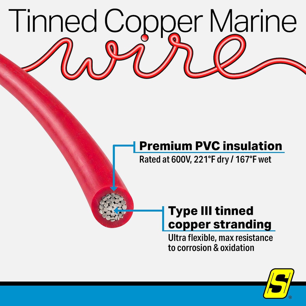50-63124 16  Awg Red 100' | Seachoice - 3