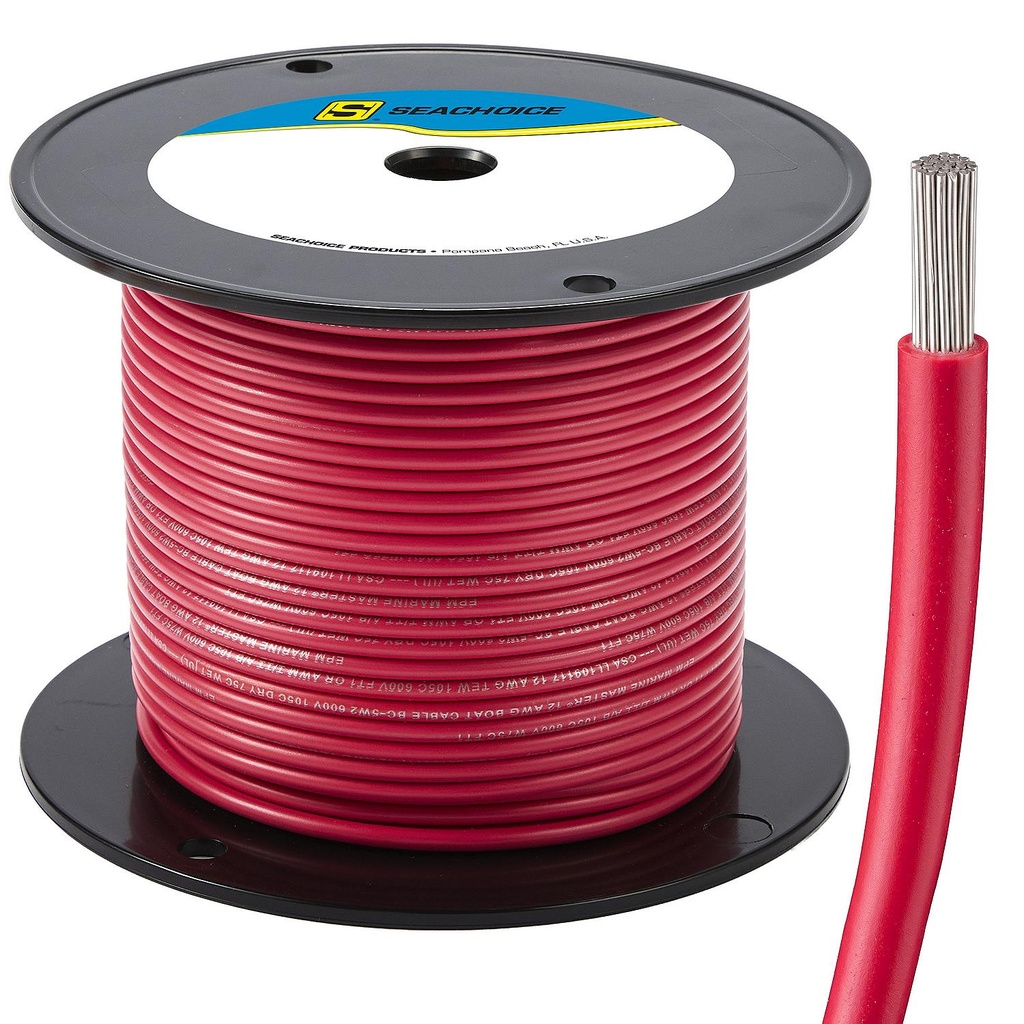 50-63126 16  Awg Red 250' | Seachoice - 1