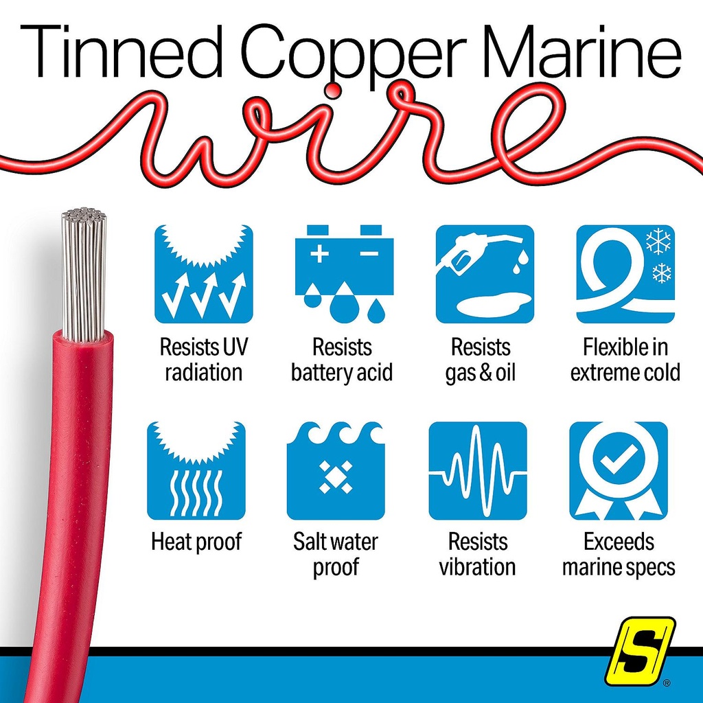 50-63126 16  Awg Red 250' | Seachoice - 3