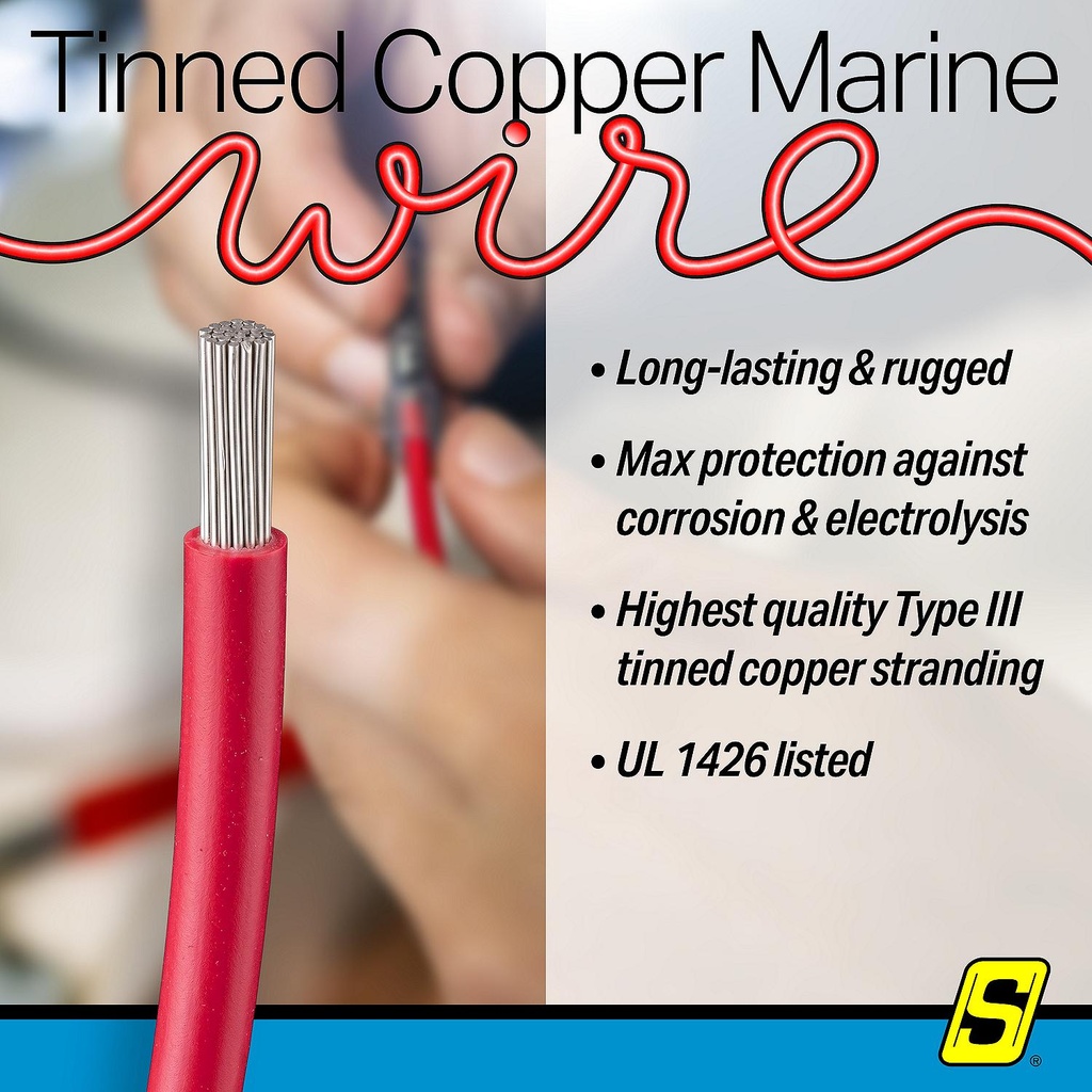50-63126 16  Awg Red 250' | Seachoice - 4