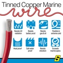 50-63046 6  Awg Red 100' | Seachoice - 6