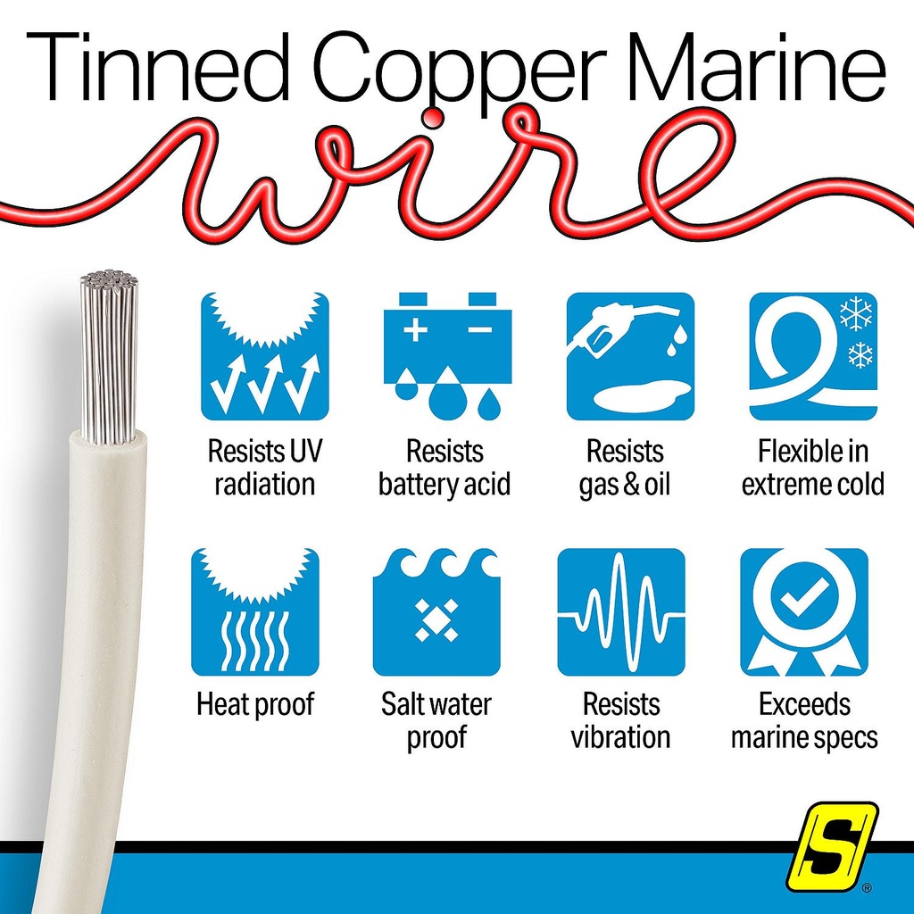 50-63129 16  Awg White 100' | Seachoice - 4