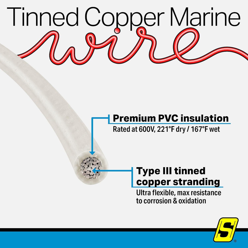 50-63129 16  Awg White 100' | Seachoice - 6