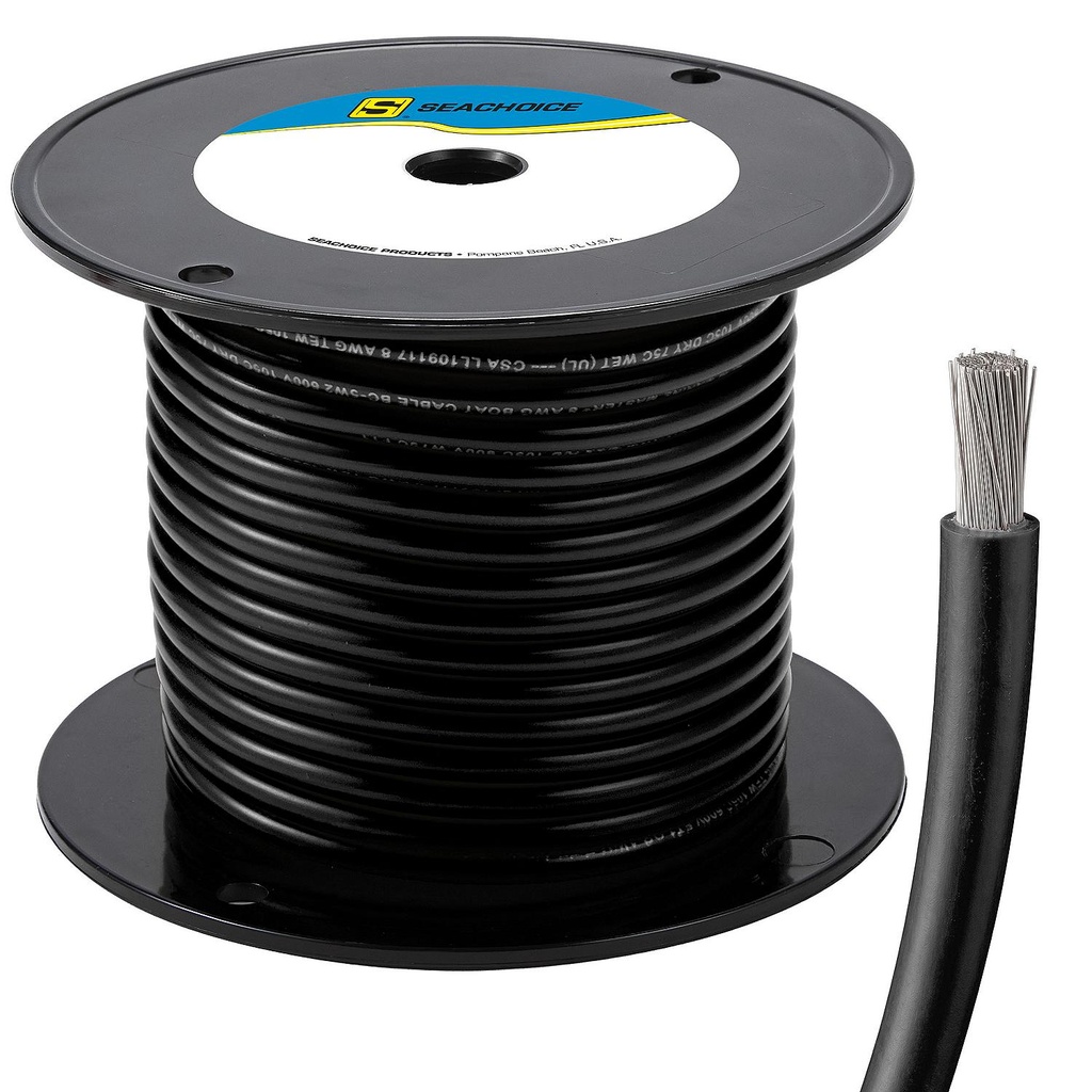 50-63051 8  Awg Black 100' | Seachoice - 3