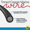 50-63051 8  Awg Black 100' | Seachoice - 5