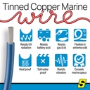 50-63131 16  Awg Dark Blue 100' | Seachoice - 1