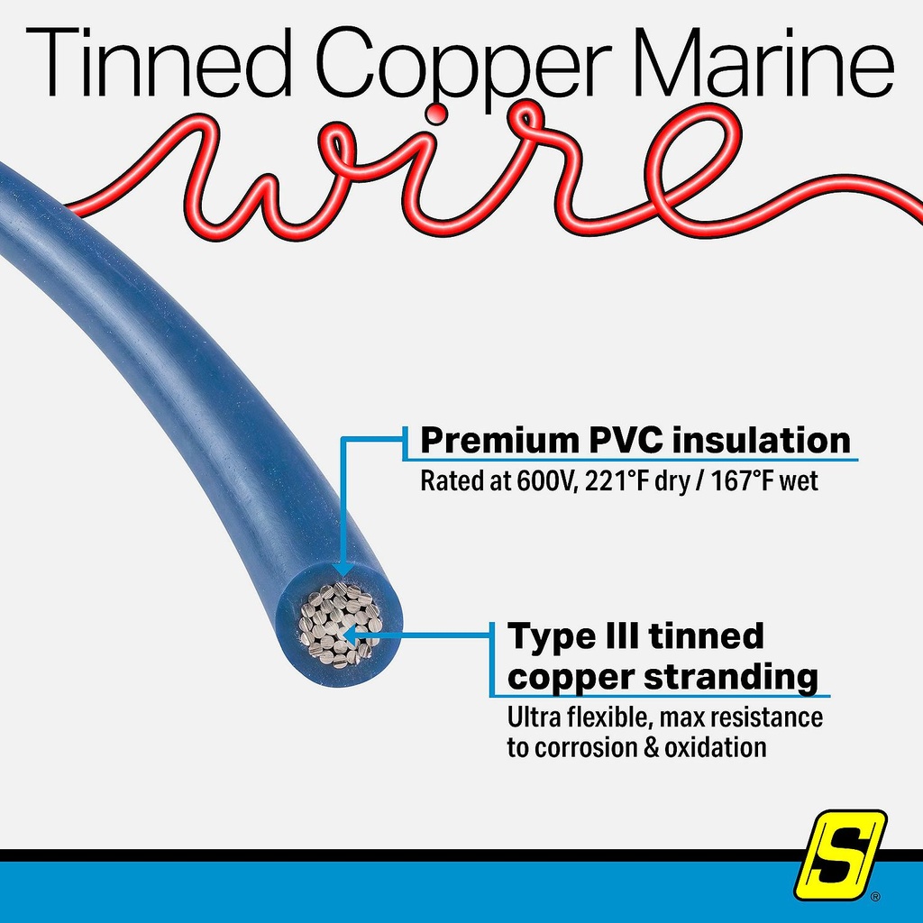 50-63131 16  Awg Dark Blue 100' | Seachoice - 2
