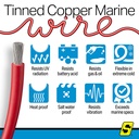 50-63053 8  Awg Red 100' | Seachoice - 4