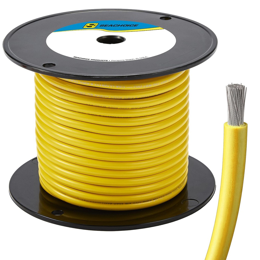 50-63054 8  Awg Yellow 100' | Seachoice - 2