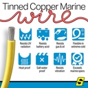 50-63054 8  Awg Yellow 100' | Seachoice - 4
