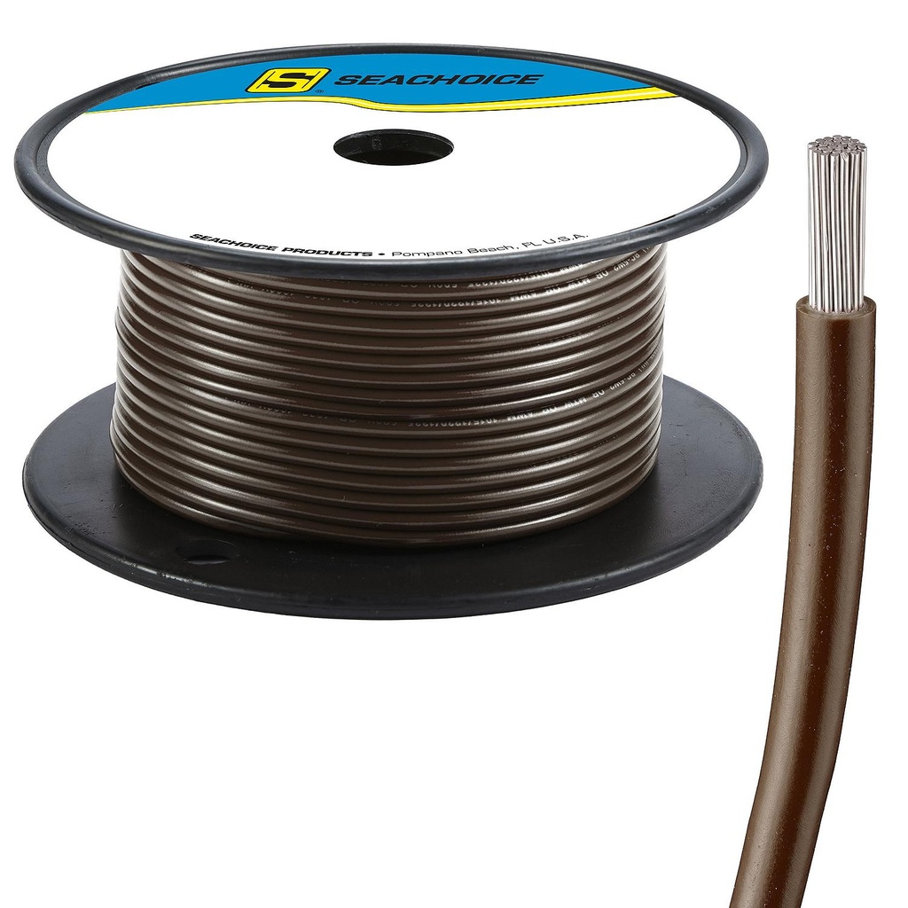 50-63133 16  Awg Brown 100' | Seachoice - 1