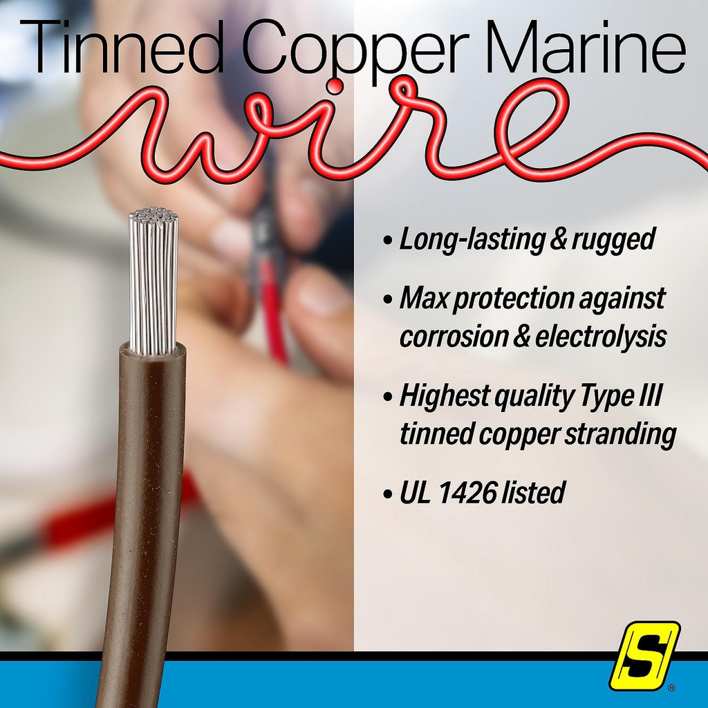 50-63133 16  Awg Brown 100' | Seachoice - 3