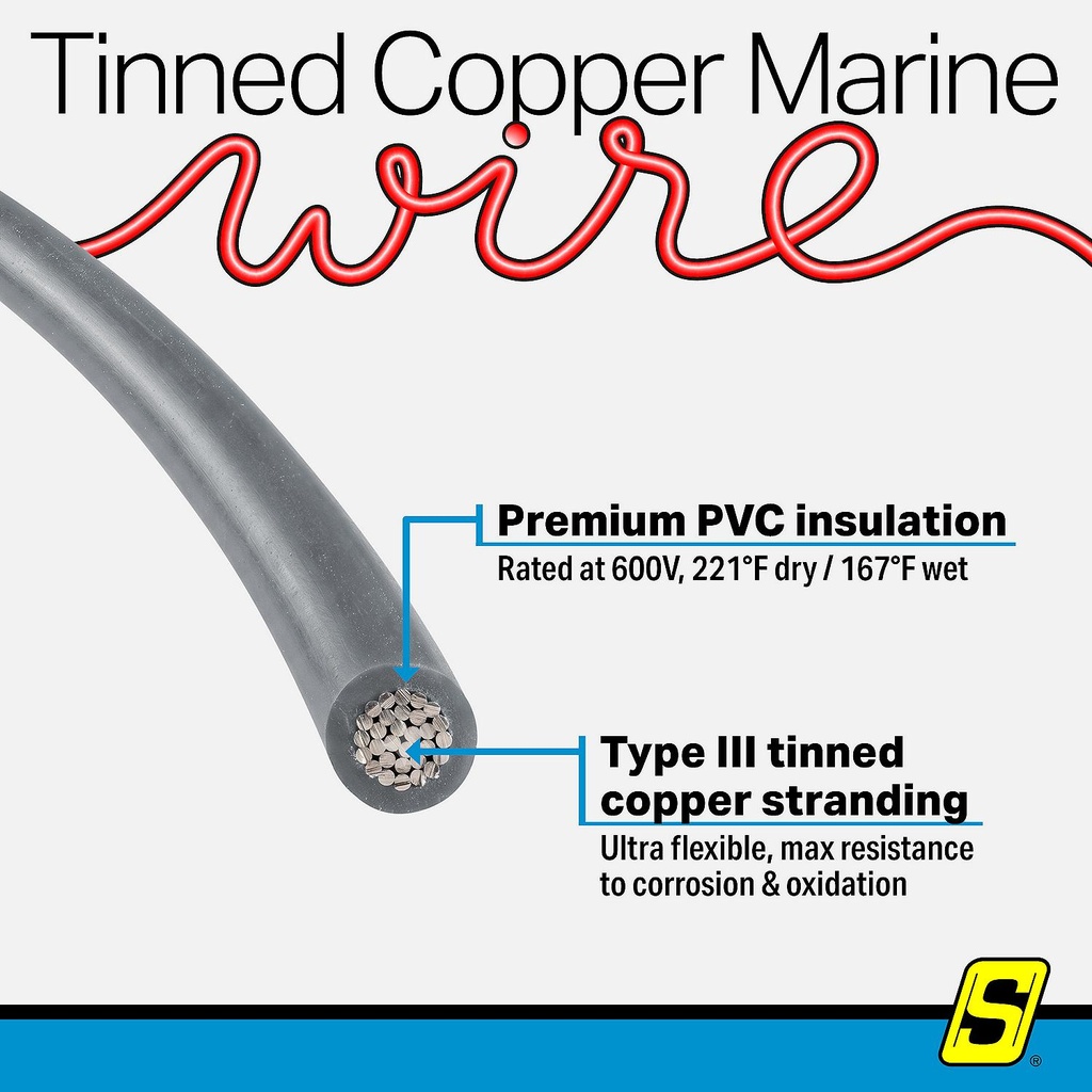 50-63134 16  Awg Gray 100' | Seachoice - 3