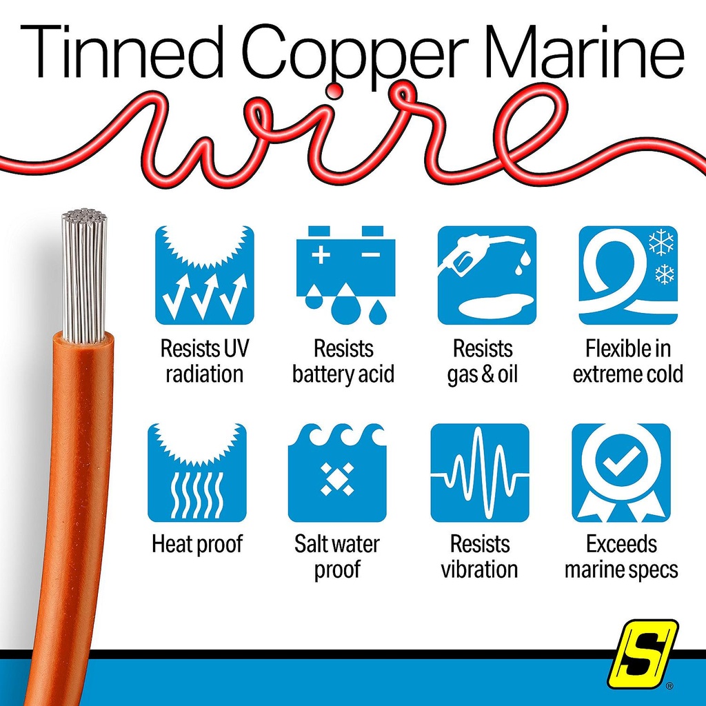 50-63136 16  Awg Orange 100' | Seachoice - 6