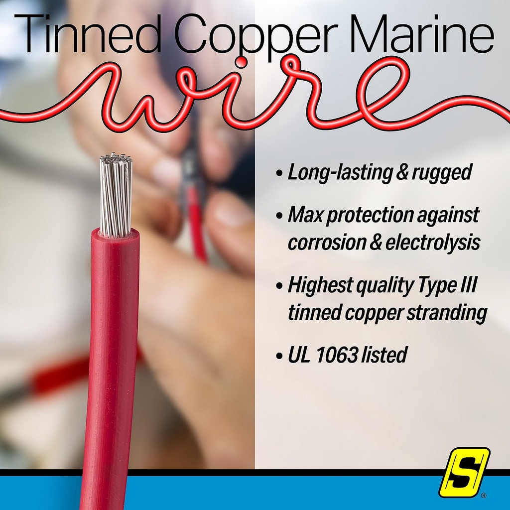 50-63143 18  Awg Red 100' | Seachoice - 3