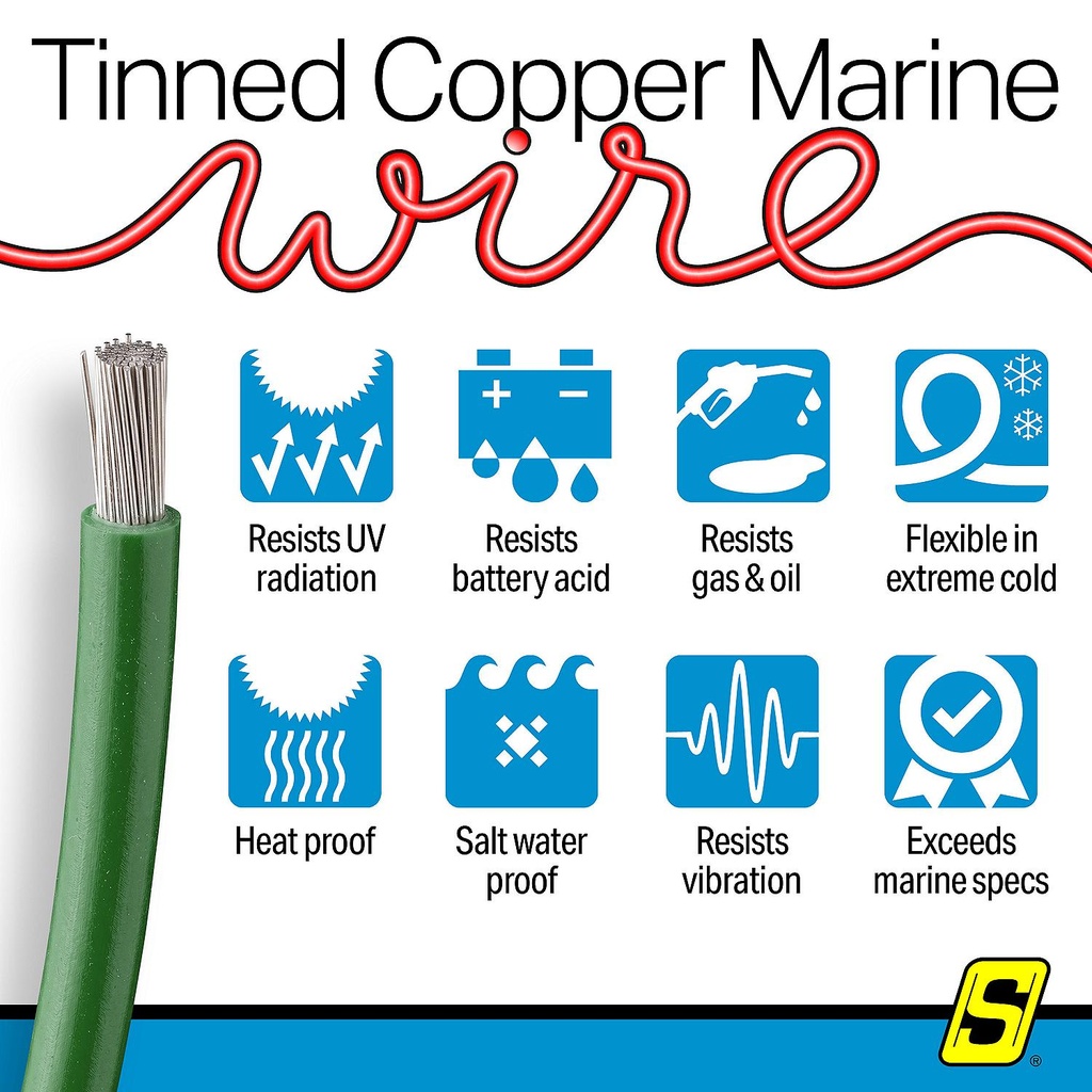 50-63068 10  Awg Green 100' | Seachoice - 6