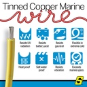 50-63144 18  Awg Yellow 100' | Seachoice - 1