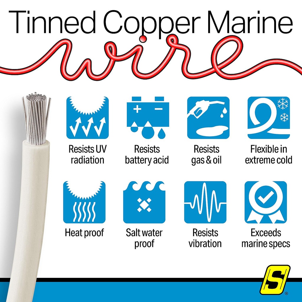 50-63069 10  Awg White 100' | Seachoice - 4