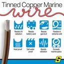 50-63073 10  Awg Brown 100' | Seachoice - 6