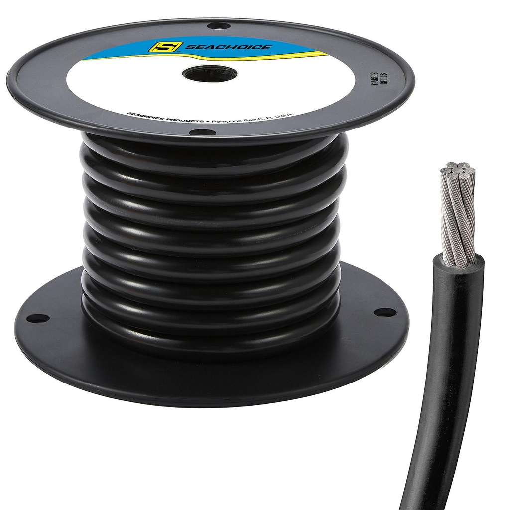 50-63006 2  Awg Black 25' | Seachoice - 2