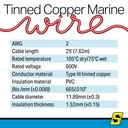 50-63006 2  Awg Black 25' | Seachoice - 6