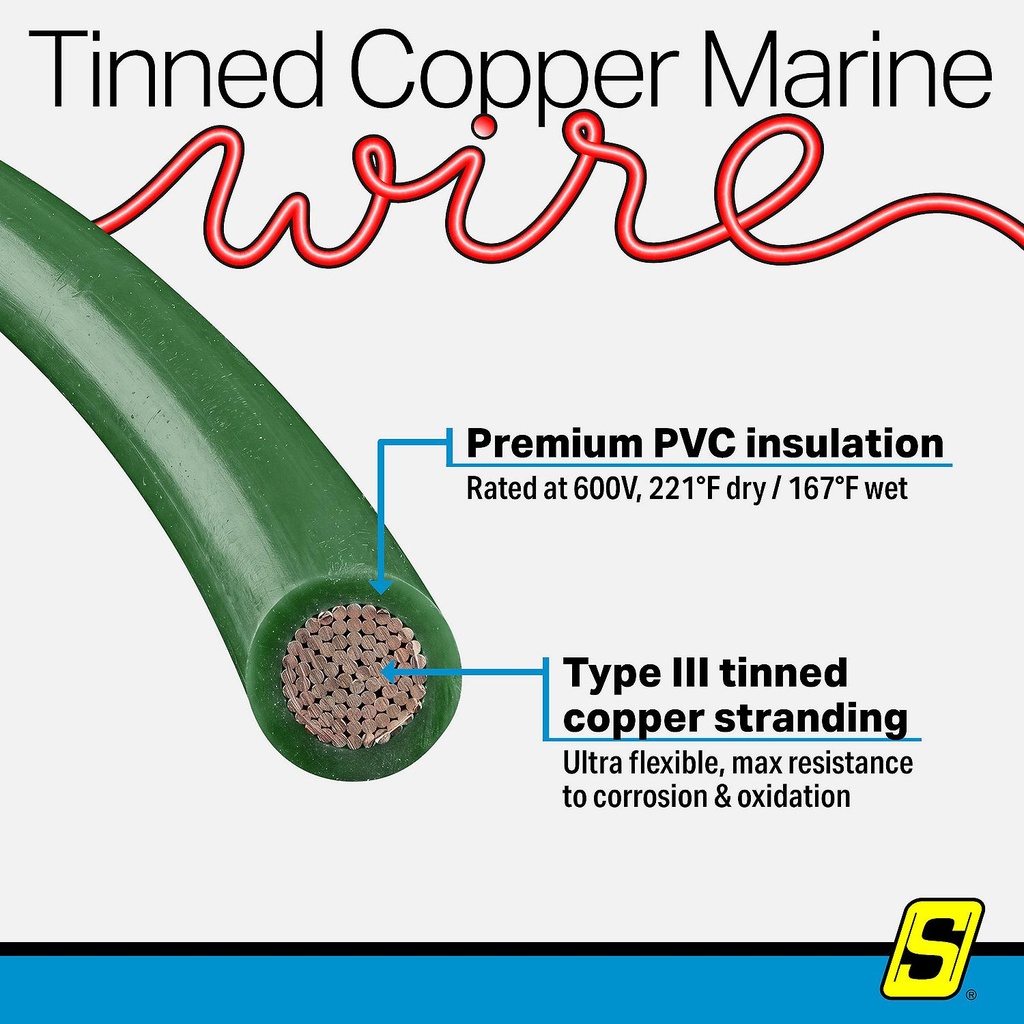 50-63088 12  Awg Green 100' | Seachoice - 4