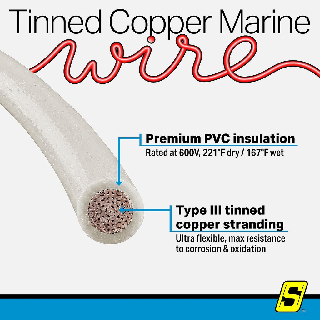 50-63089 12  Awg White 100' | Seachoice - 4