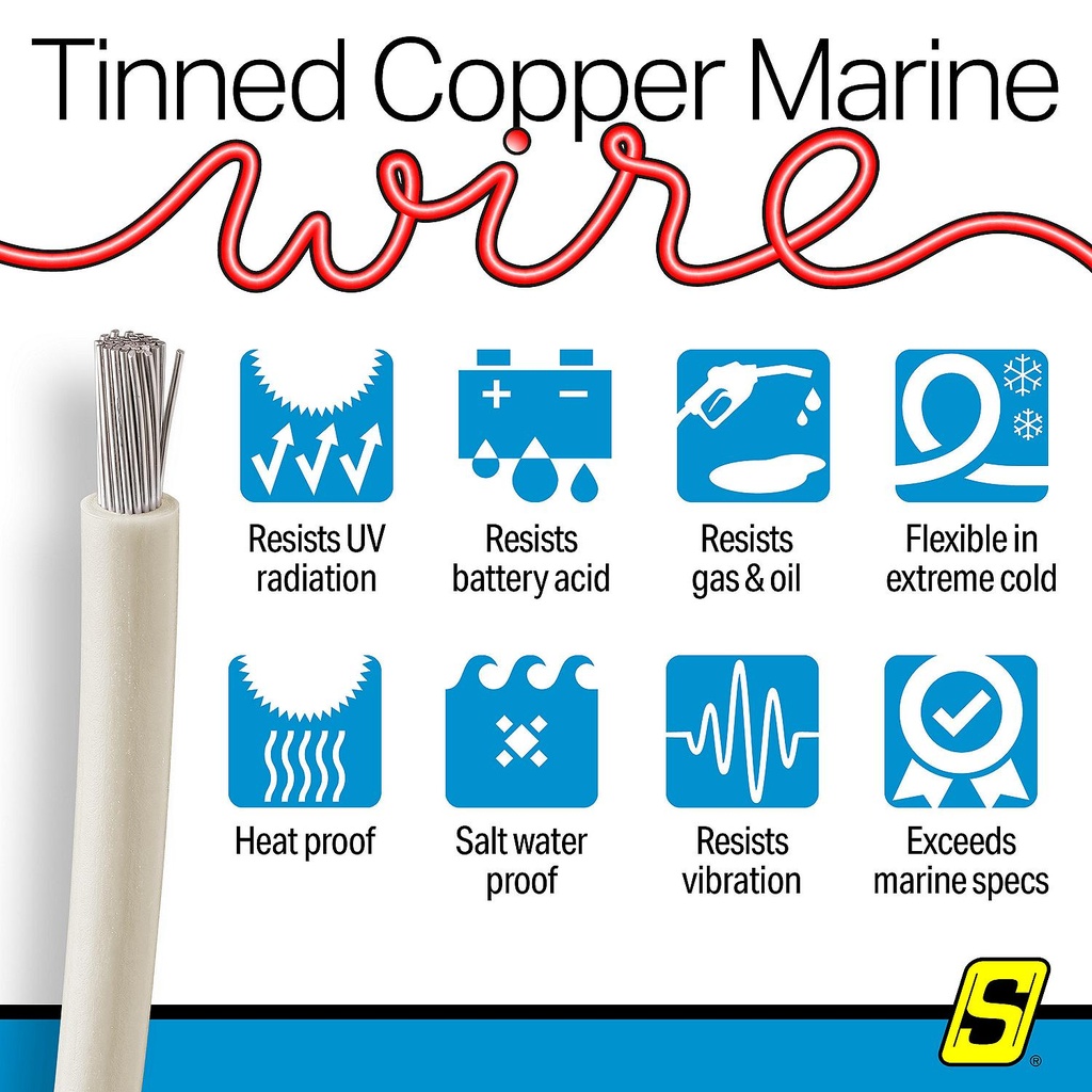 50-63109 14  Awg White 100' | Seachoice - 2