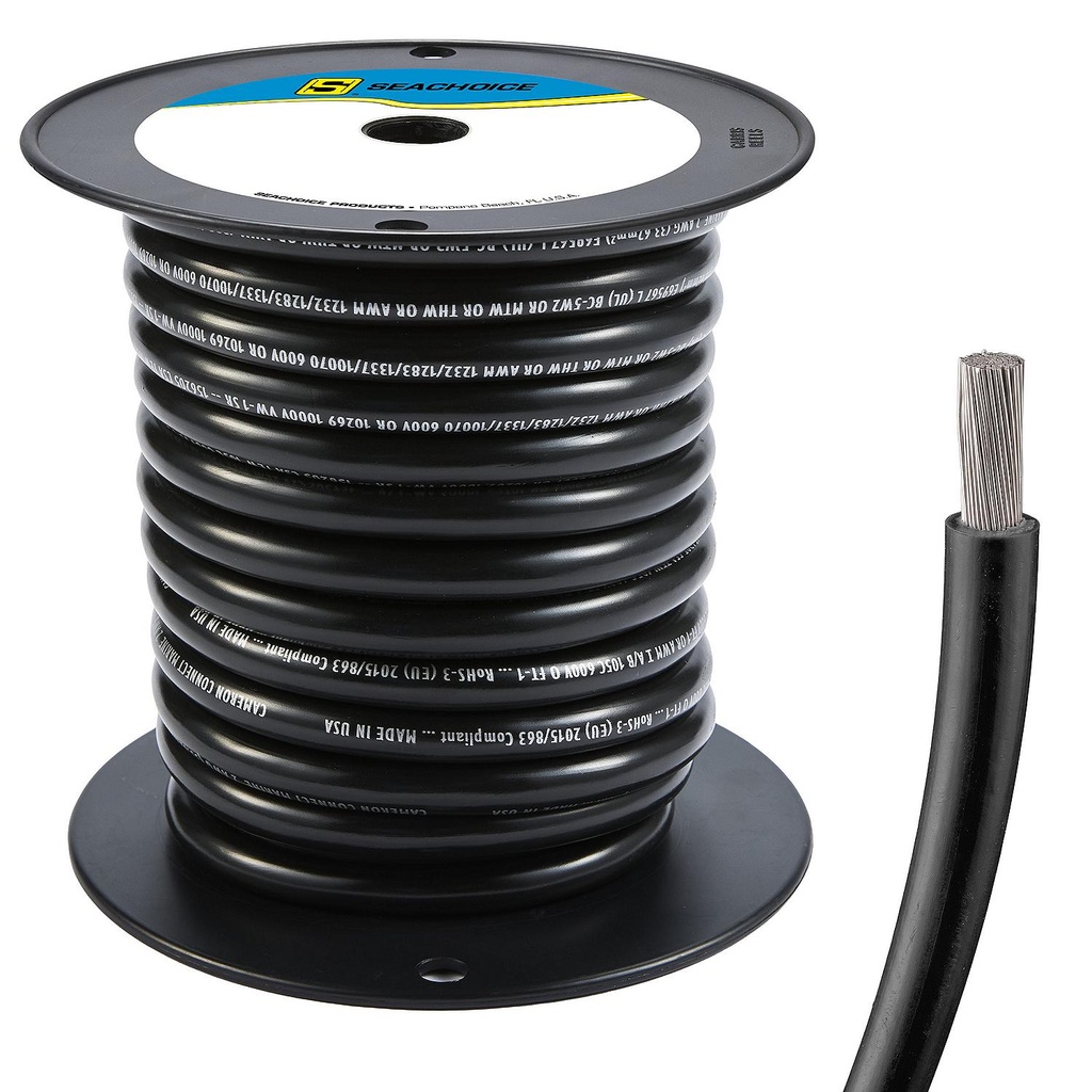 50-63027 4  Awg Black 50' | Seachoice - 3