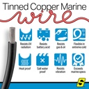 50-63028 4  Awg Black 100' | Seachoice - 1