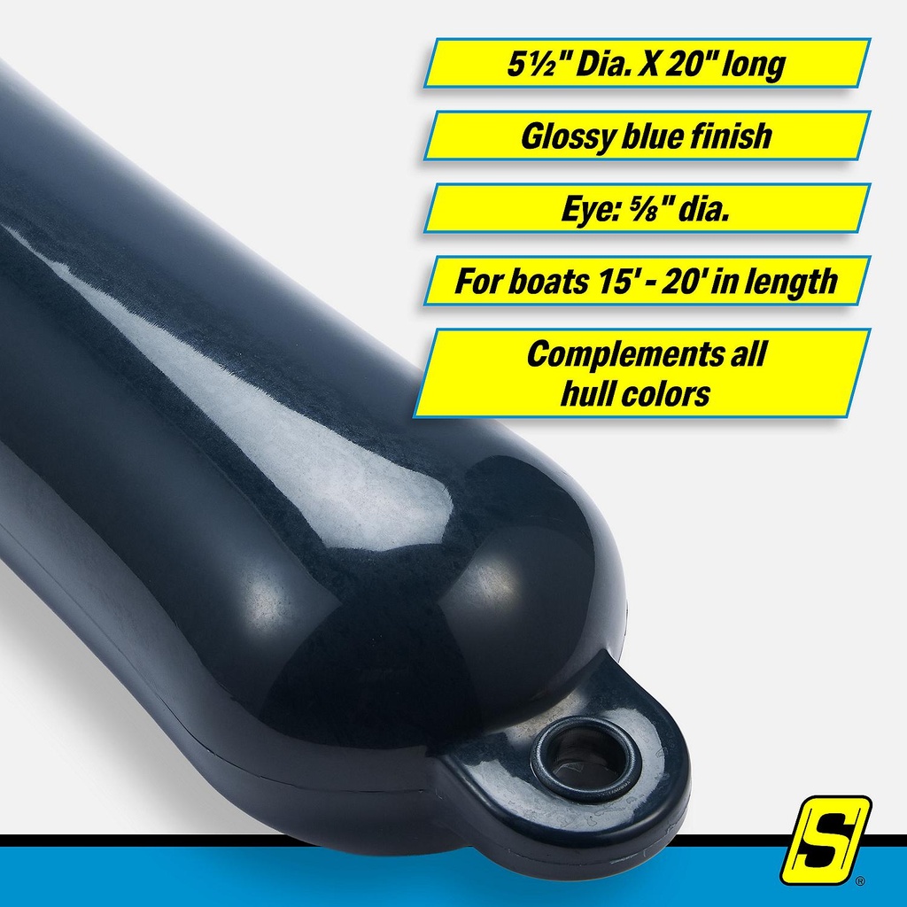 De74202S Fender Smooth 5.5X20 Roy Blue | Seachoice - 2