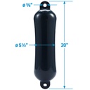 De74202S Fender Smooth 5.5X20 Roy Blue | Seachoice - 3