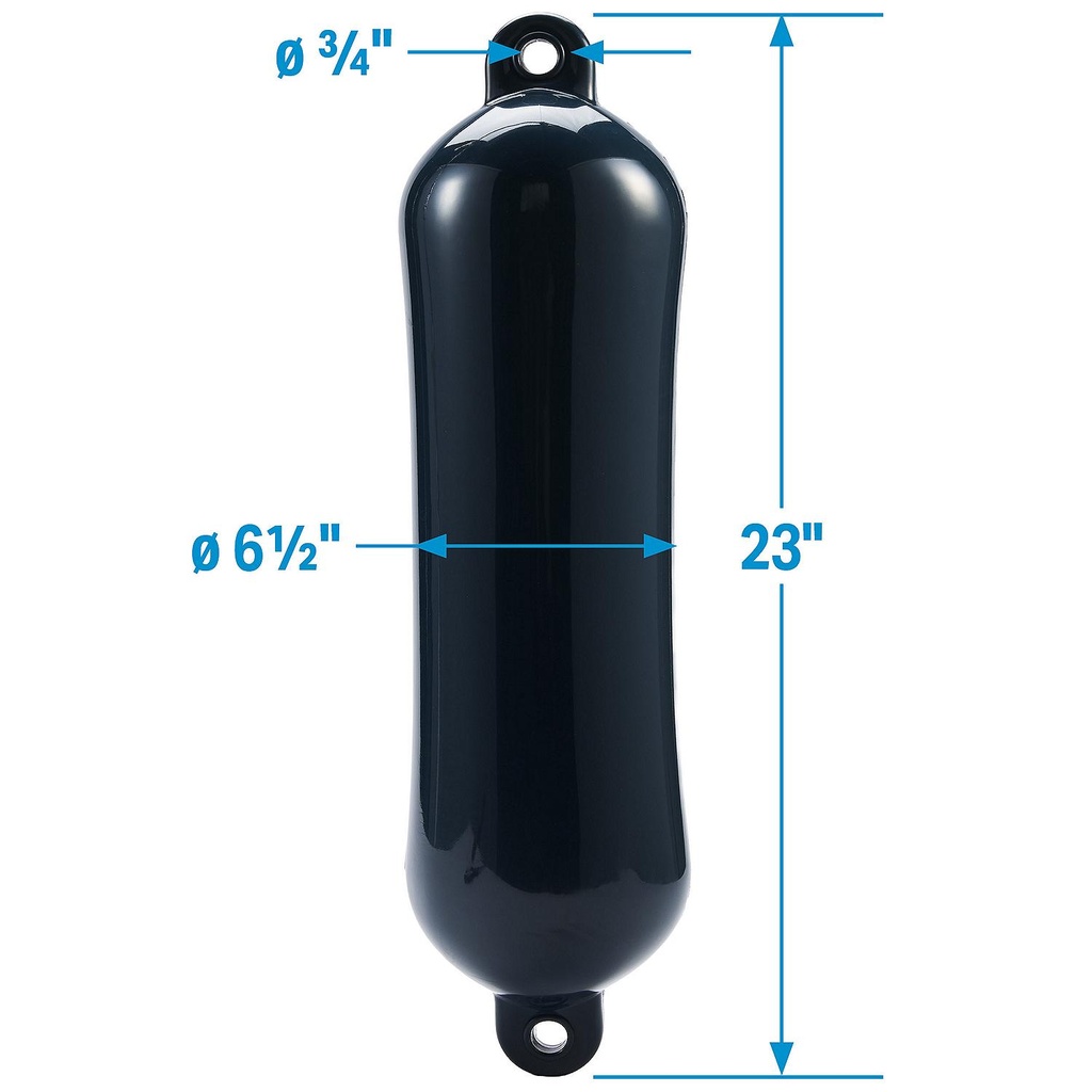 De74232S Fender Smooth 6.5X23 Roy Blue | Seachoice - 1