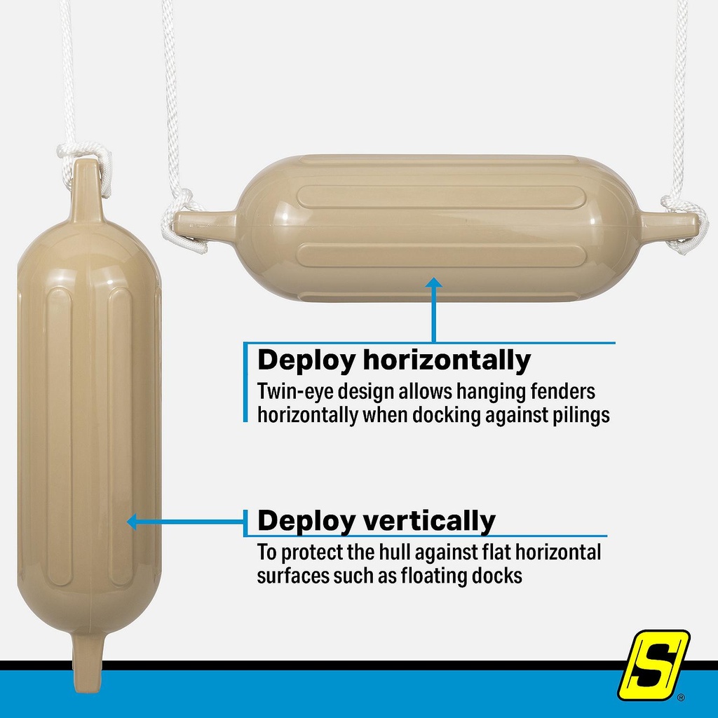 De77204S Fender Twin Pk 5.5 Tan | Seachoice - 7