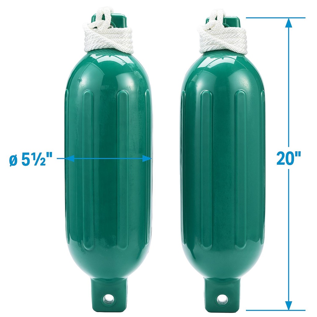 De77208S Fender Kit Twneye 5.5X20 Green | Seachoice - 8