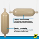 De77234S Fender Kit Twneye 6.5X22 Tan | Seachoice - 7