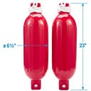 De77233S Fender Kit Twneye 6.5X22 Red | Seachoice - 7