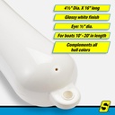 De74161S Fender Smooth 4.5X16 White | Seachoice - 5