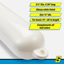 De74201S Fender Smooth 5.5X20 White | Seachoice - 3