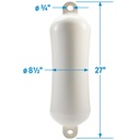 De74271S Fender Smooth 8.5X27 White | Seachoice - 2