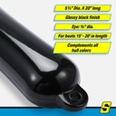 De74206S Fender Smooth 5.5X20 Black | Seachoice - 5