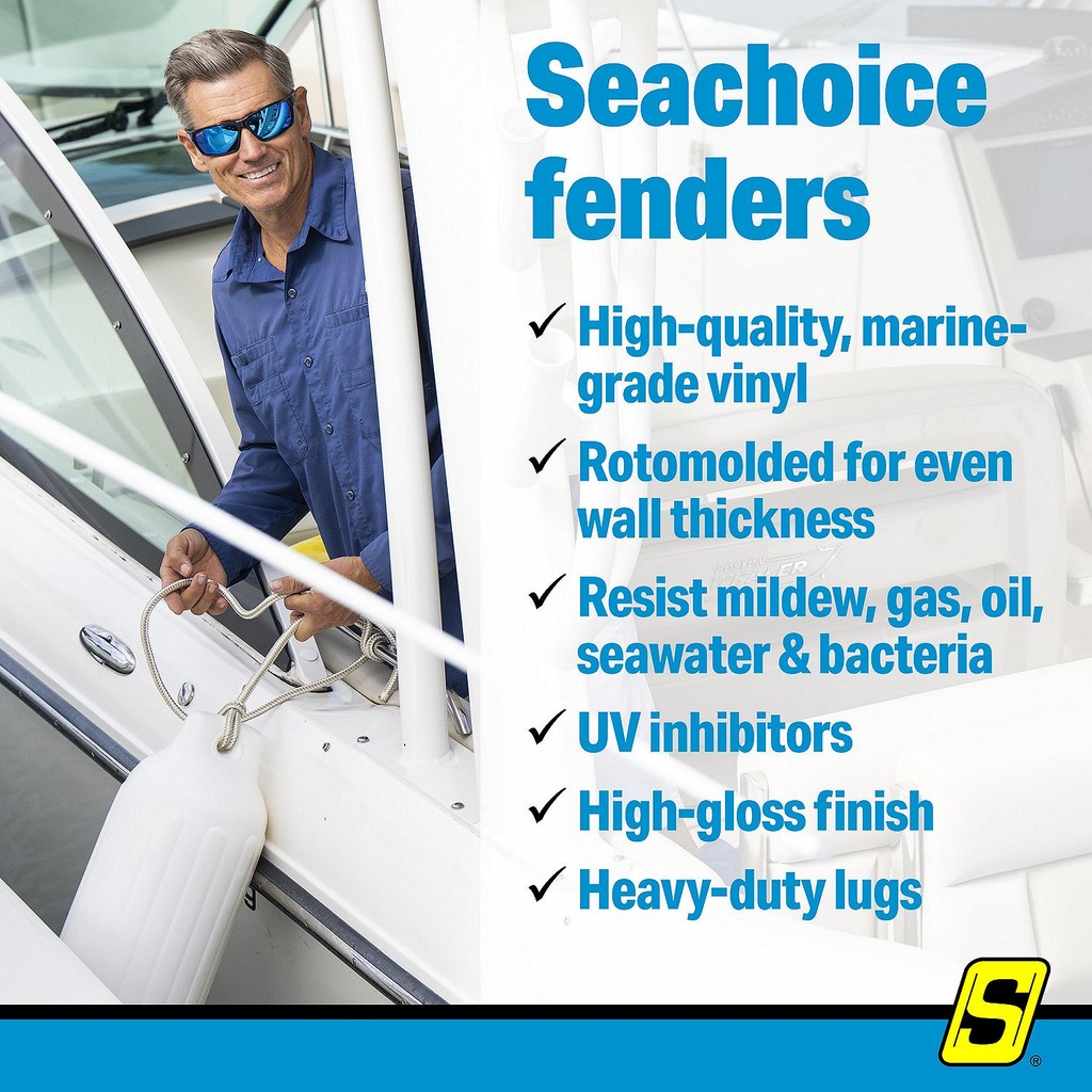 De74206S Fender Smooth 5.5X20 Black | Seachoice - 7