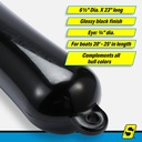 De74236S Fender Smooth 6.5X23 Black | Seachoice - 6