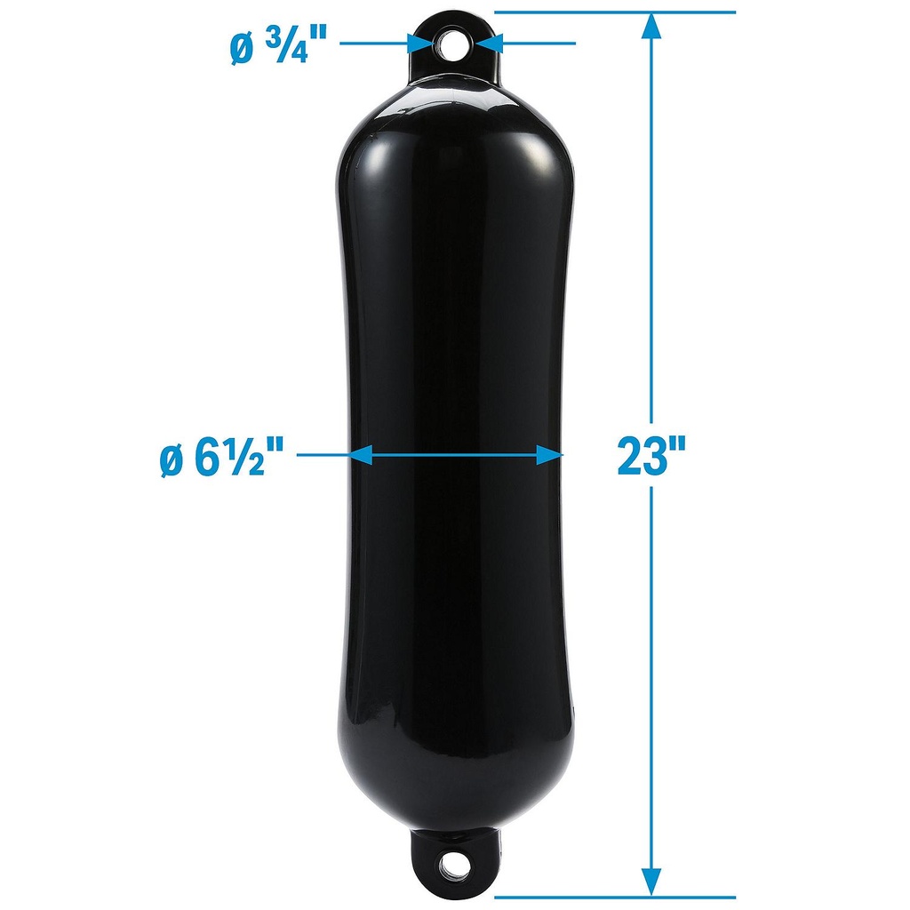 De74236S Fender Smooth 6.5X23 Black | Seachoice - 7