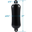 De74276S Fender Smooth 8.5X27 Black | Seachoice - 2