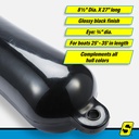 De74276S Fender Smooth 8.5X27 Black | Seachoice - 5