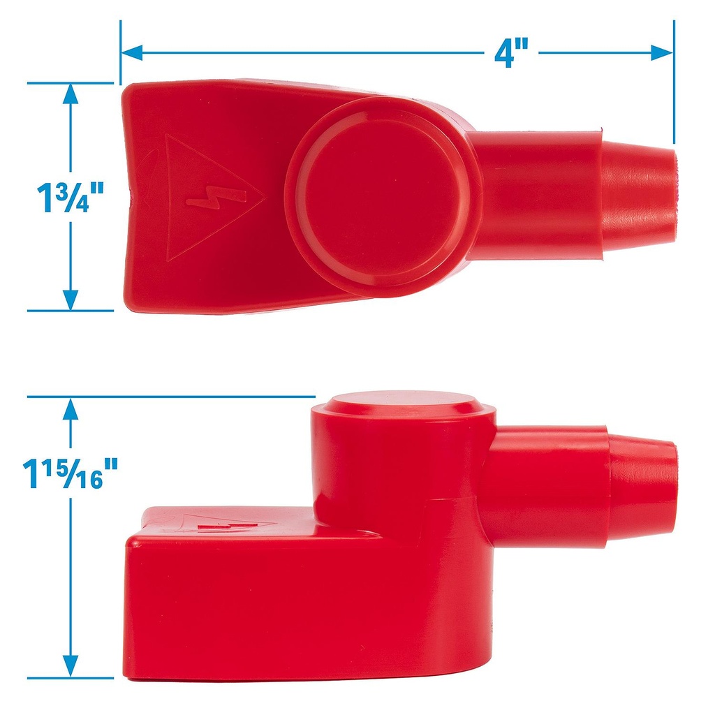 13681 Bat Term Cover Marine 2-2/0Awg | Seachoice - 1