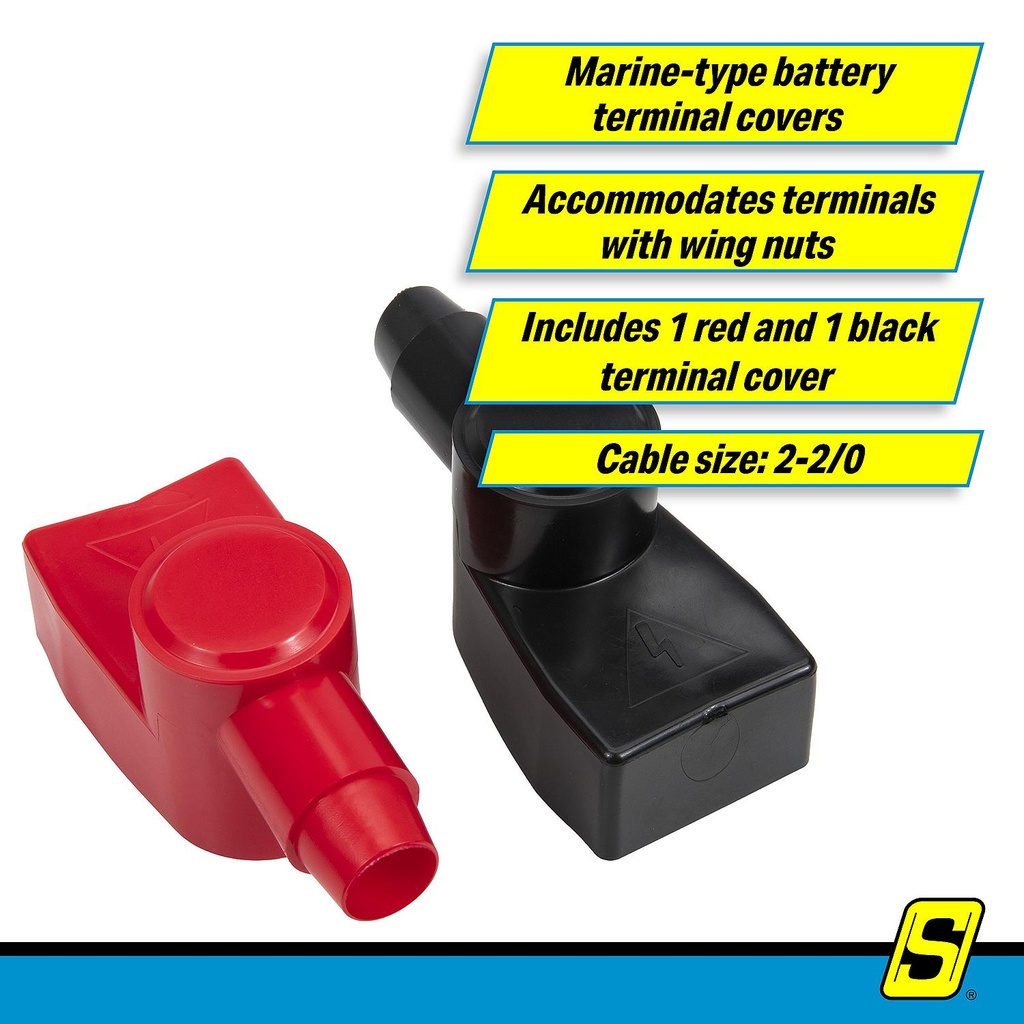 13681 Bat Term Cover Marine 2-2/0Awg | Seachoice - 2
