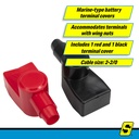 13681 Bat Term Cover Marine 2-2/0Awg | Seachoice - 2