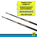 88261 Outrigger Kit-15'-Blk-Complet | Seachoice - 1